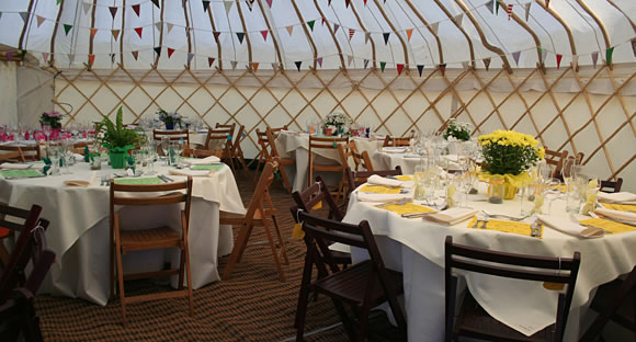 Wedding yurt